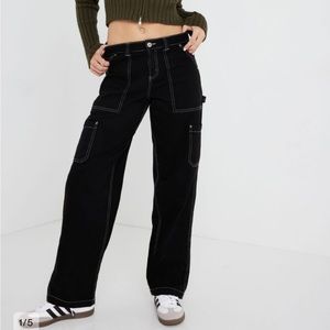 Black cargo pants straight leg size 13 from Garage